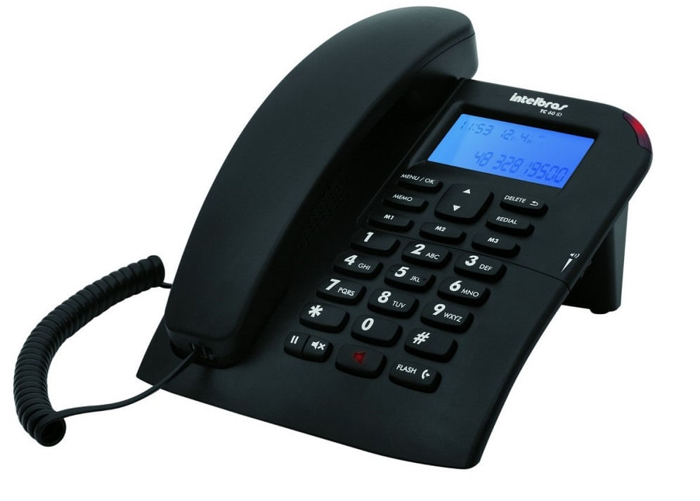 Miniatura Kit 10 Telefone com fio TC 60 ID Intelbras Com id Viva Voz Homologação: 136132205567