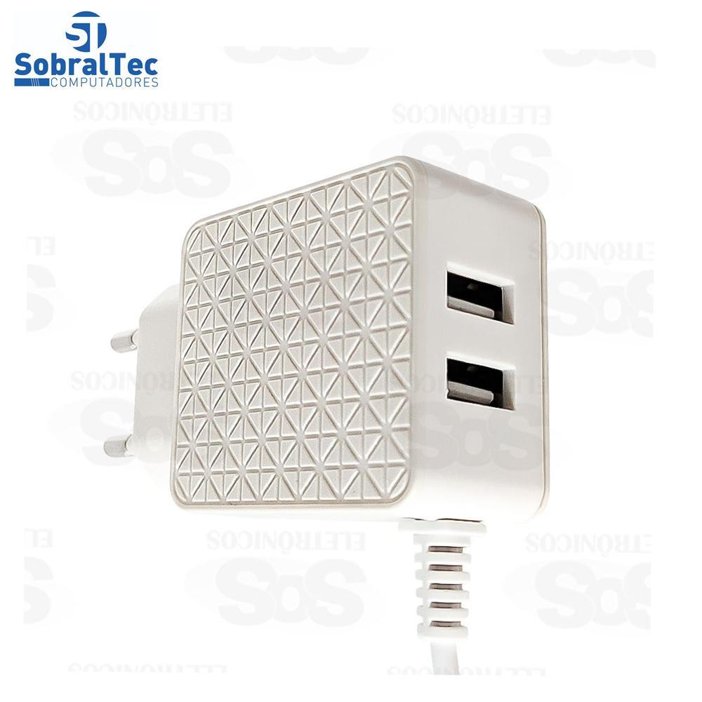 Miniatura Carregador Inteligente Com 2 Portas Usb Inova 3.1A- Car-9011