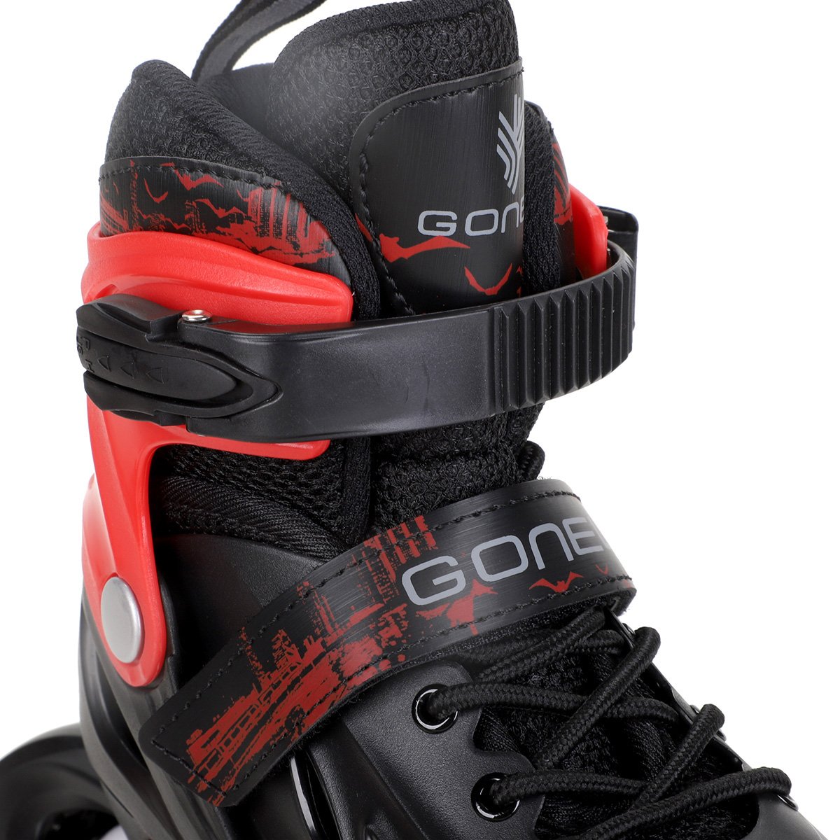 Patins Gonew Fitness Flexx Pró InLine ABEC-9 - 64MM Vermelho - 31/34