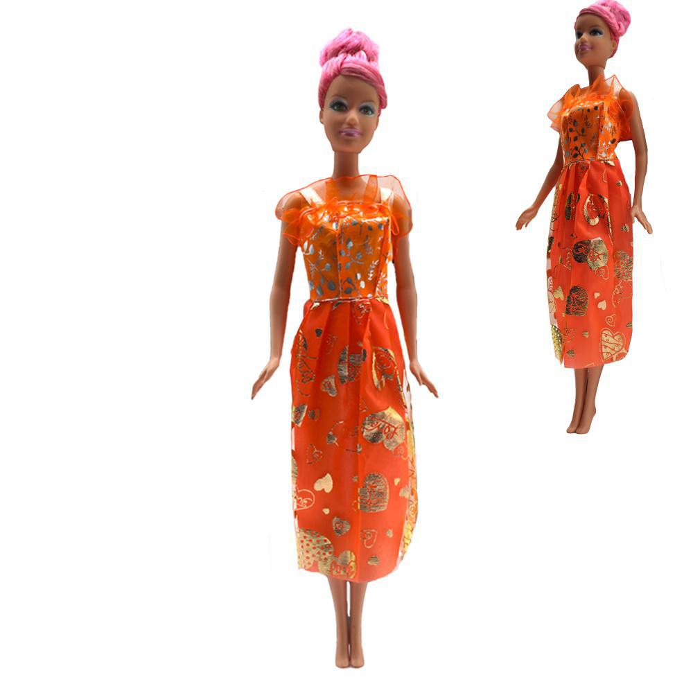 Kit 12 Vestidos Boneca Barbie Vestido - 12 - Barbie