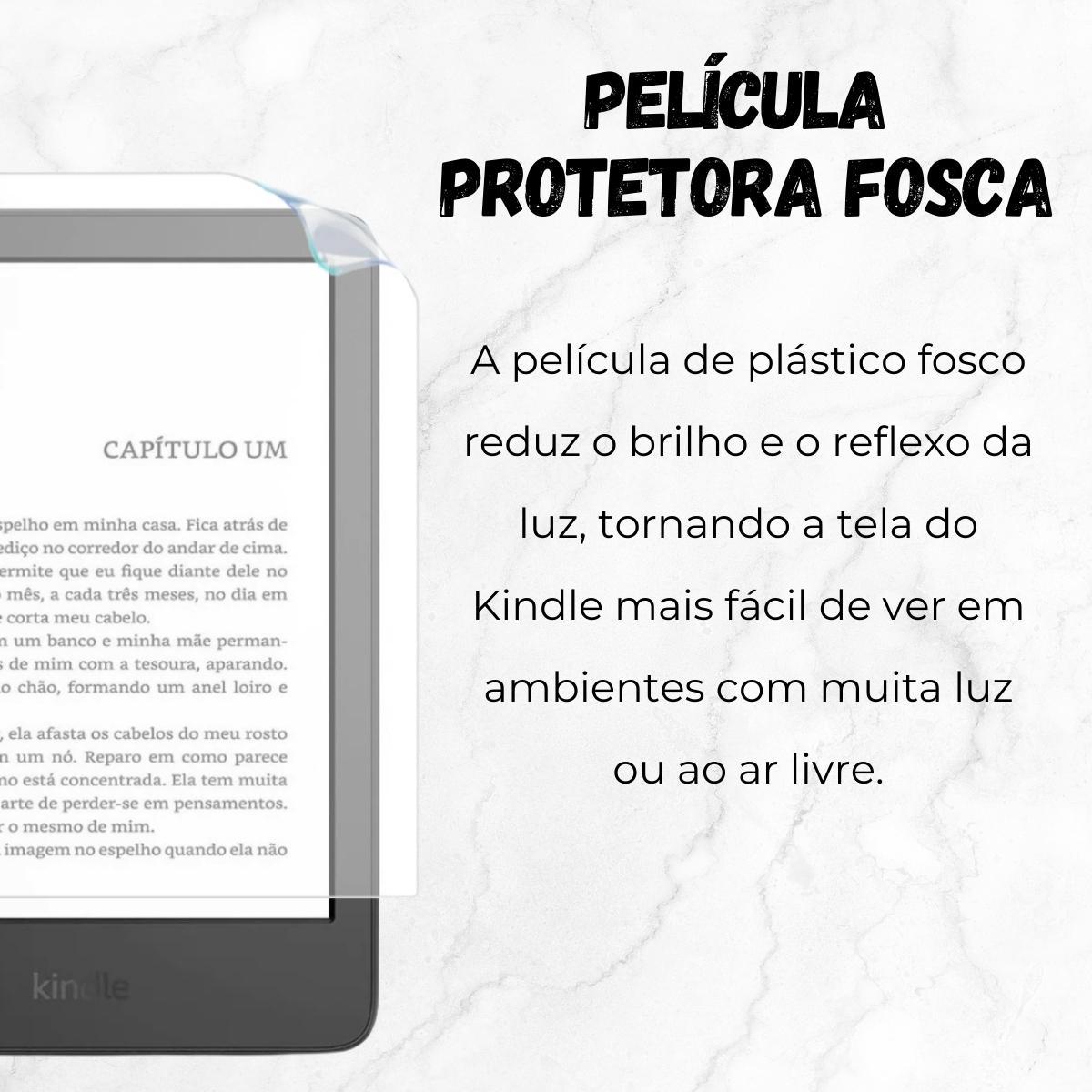 Miniatura Película Plástico Proteção Para Kindle 12 Básico 6.0 Rs23Cv