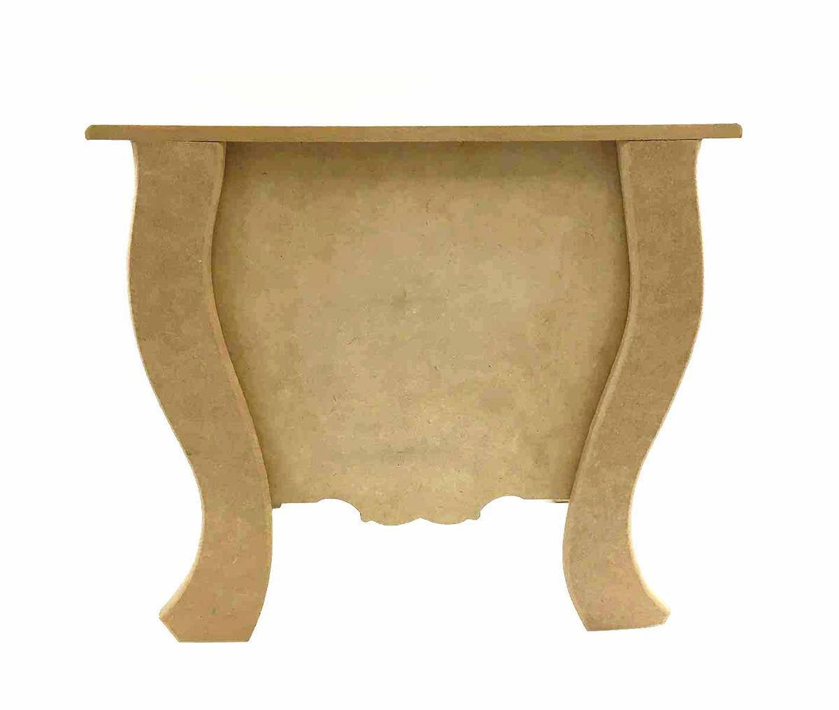Miniatura Mini Cômoda Bombe 2 Gavetas Mesa Mdf Decoração Bijuteria