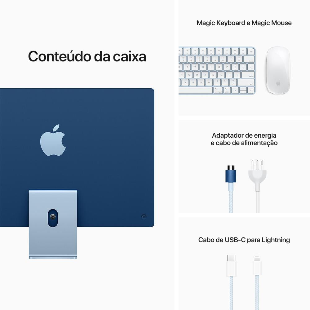 Miniatura Apple iMac 24” (M1 de Apple, 7 núcleos, 8 GB RAM, 256GB SSD) - Azul