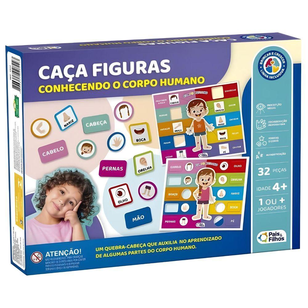 Miniatura Jogo Caça Figuras - Corpo Humano - Pais E Filhos