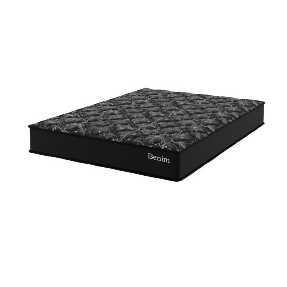 Miniatura Conjunto Cama Box Queen Benim Com Molas Ensacadas 158cmx198cmx63cm Preto