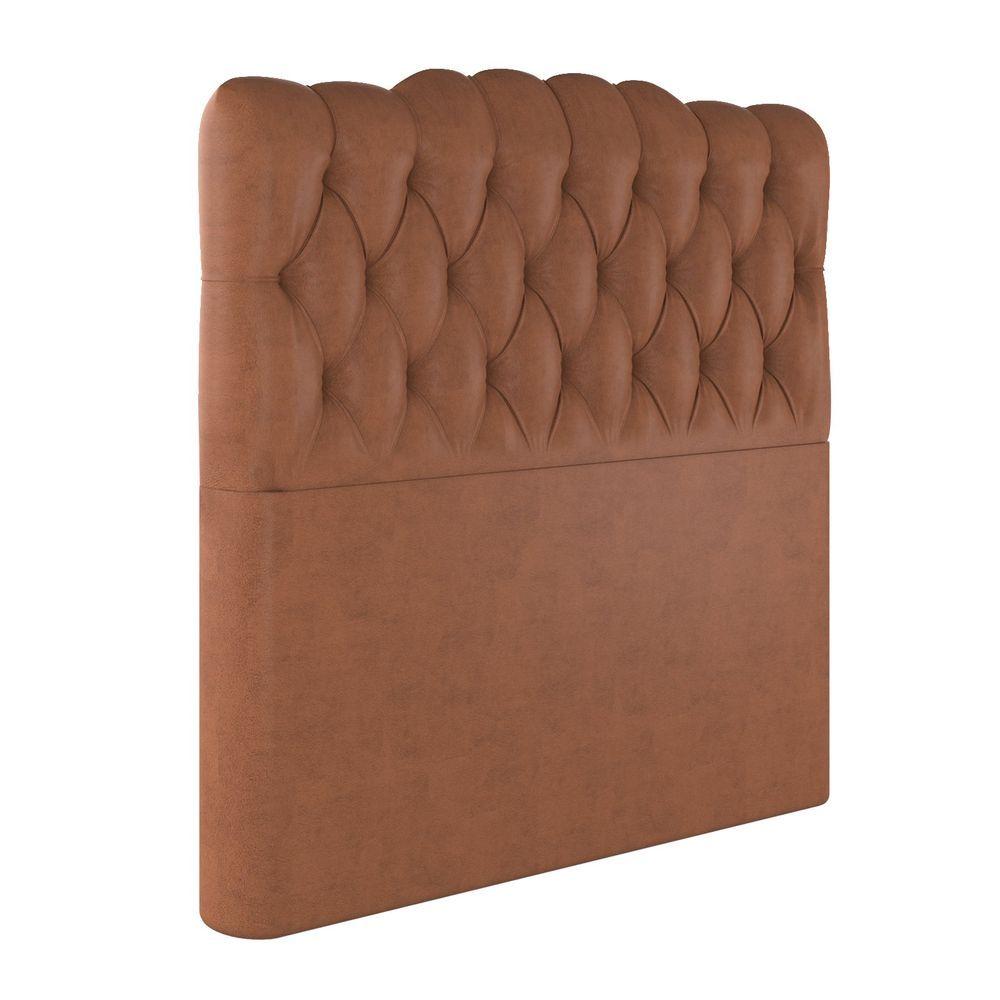 Miniatura Cabeceira Box Queen Milão - Veludo Terracota