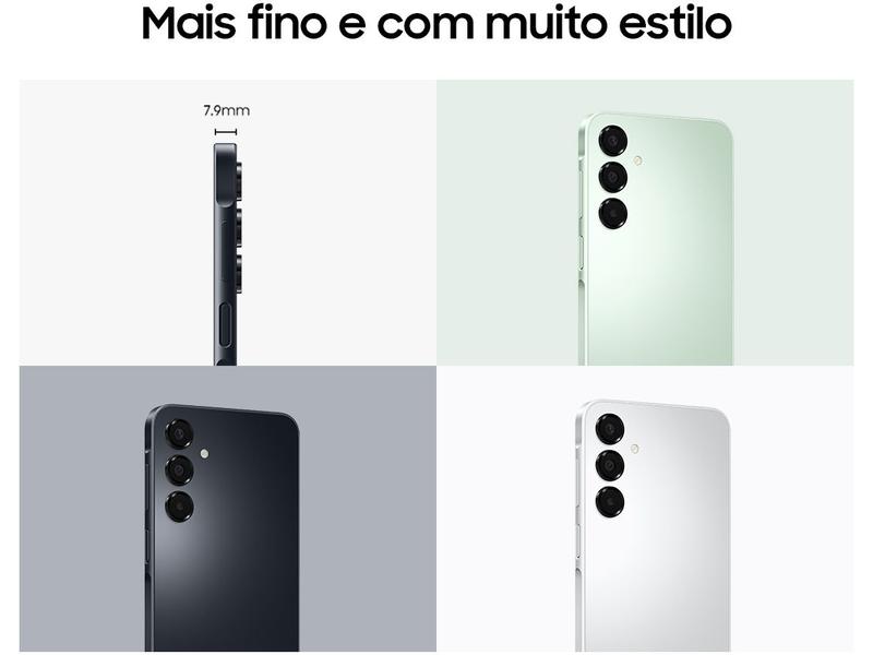 Smartphone Samsung Galaxy A16 128GB Preto 4GB RAM 6,7" FHD+ Câm Tripla de até 50MP + Selfie 13MP Bateria 5000mAh