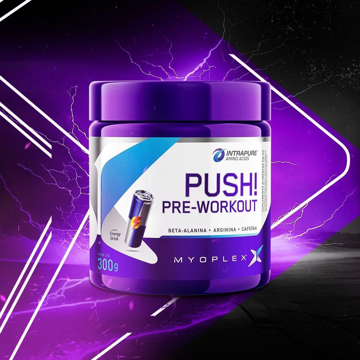 Miniatura Pre Workout Push Cafeina Beta 300G Energy Drink Myoplex