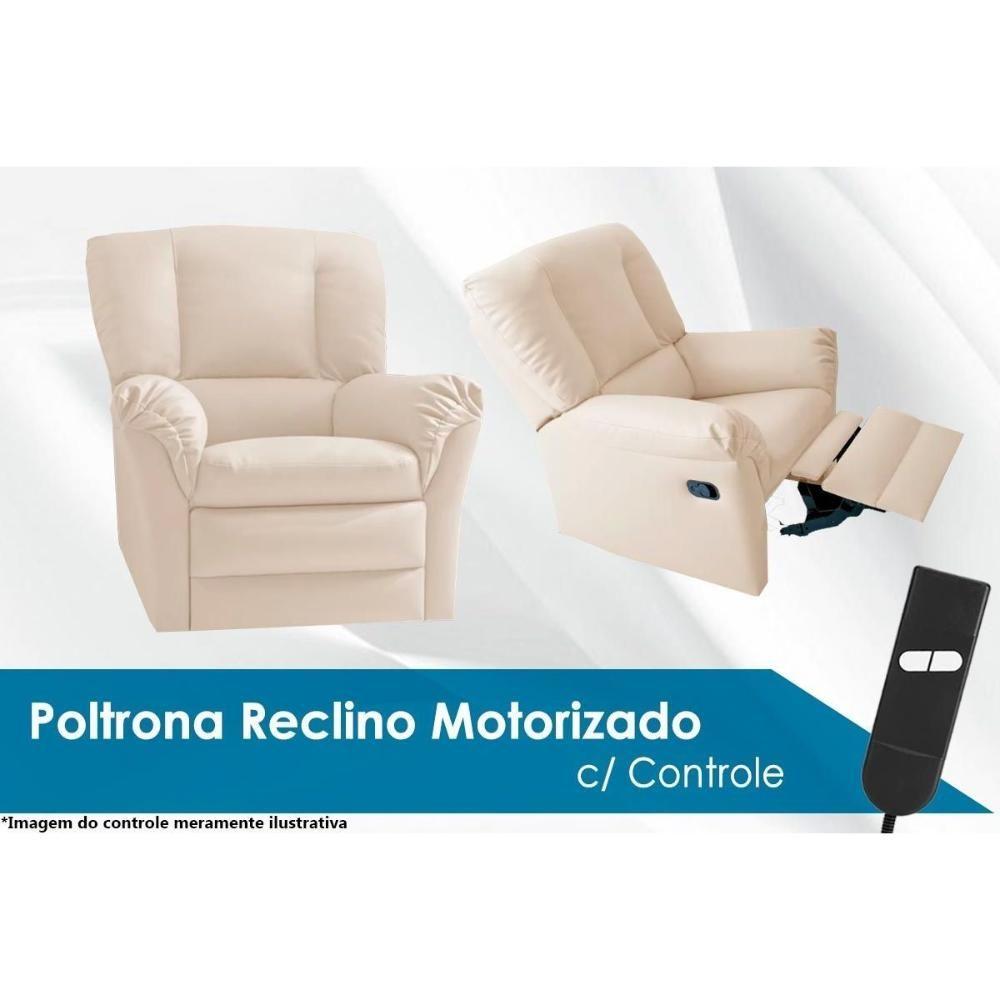 Miniatura Poltrona Reclinável Motorizada P- Sala Da Vinci Malbec Zero Wall Giro E Balanço Suede Bege - Probel