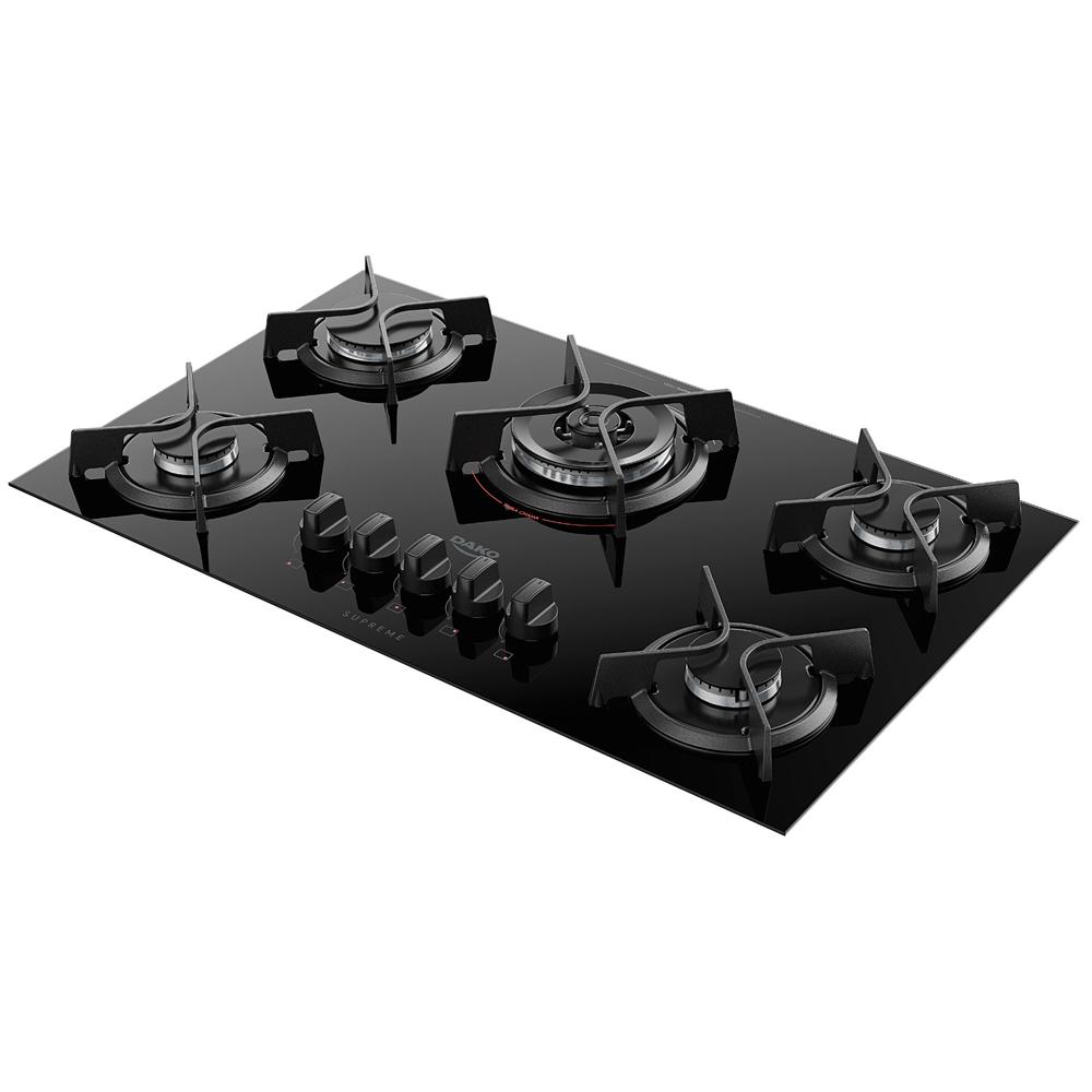 Miniatura Cooktop 5 Bocas Dako Supreme, Acendimento Superautomático