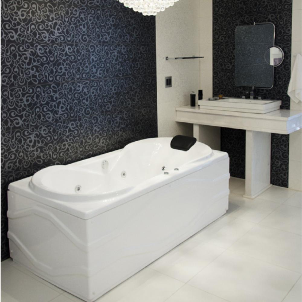 Miniatura Banheira Hidromassagem Astra Due Luxo 160cmx90cmx44cm - 04 Jatos Branco Gel-Coat P1 com Aquecedor 220V