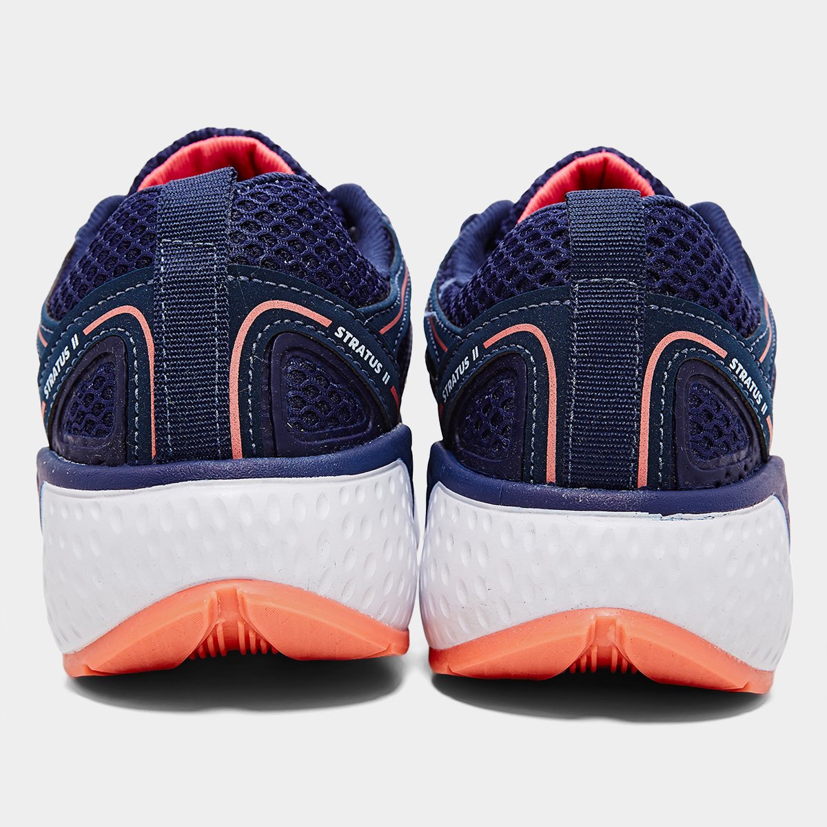 Miniatura Tênis Diadora Stratus II Feminino Marinho+Coral - 34