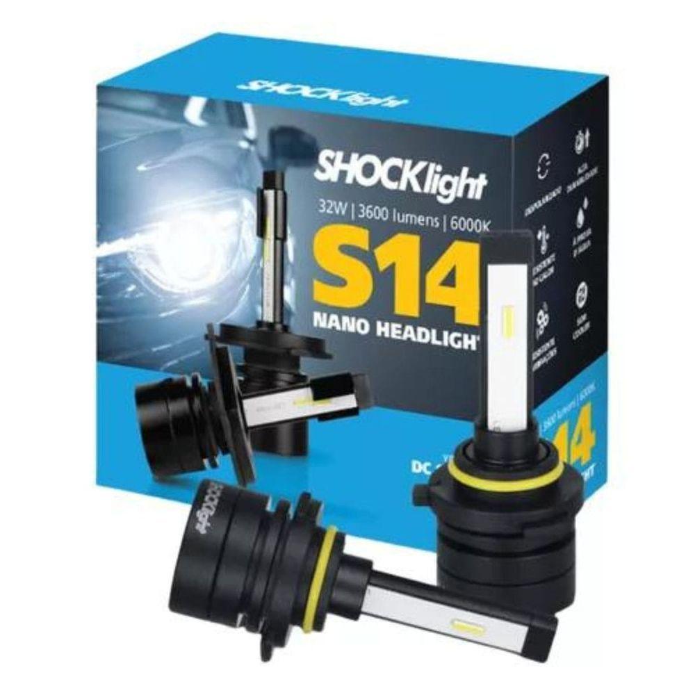 Miniatura Lâmpada Shockligth Led S14 Nano Hb3/hb4 6000k 12v Headligth