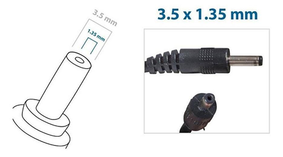 Miniatura Fonte Carregador 9V 2A 3.5Mmx1.35Mm Para Telefone