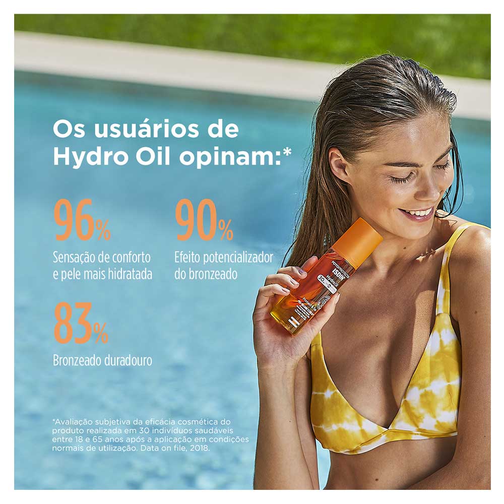 Miniatura Protetor Solar e Bronzeador ISDIN HydroOil FPS30 - 200ml