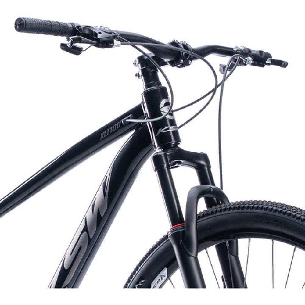 Miniatura Bicicleta Ksw Xlt 100 Aro 29 21v Shimano Freio A Disco Mecânico Mtb Alumínio Preto/prata 19