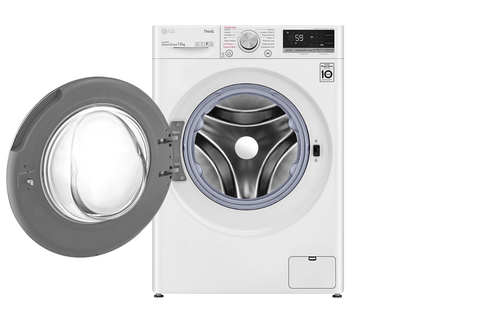 Miniatura Lavadora Smart LG VC4 13KG 220v Branco com IA AIDD - FV5013WC4A