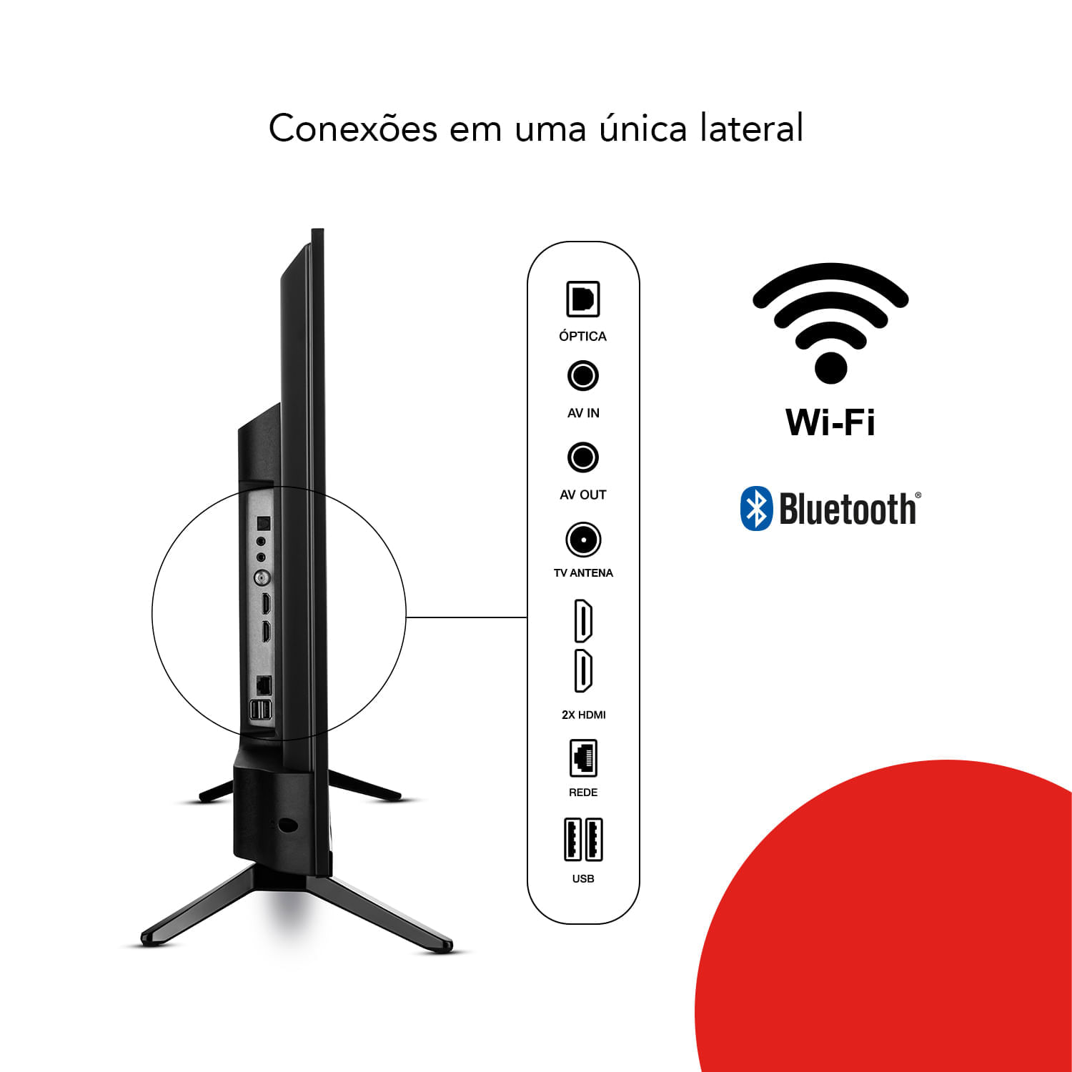 Miniatura Smart TV AIWA 32” Android HD Borda Ultrafina HDR10 Dolby Áudio AWS-TV-32-BL-02-A TV 32 ANDROID BORD INF AWS-TV-32-BL-02-A