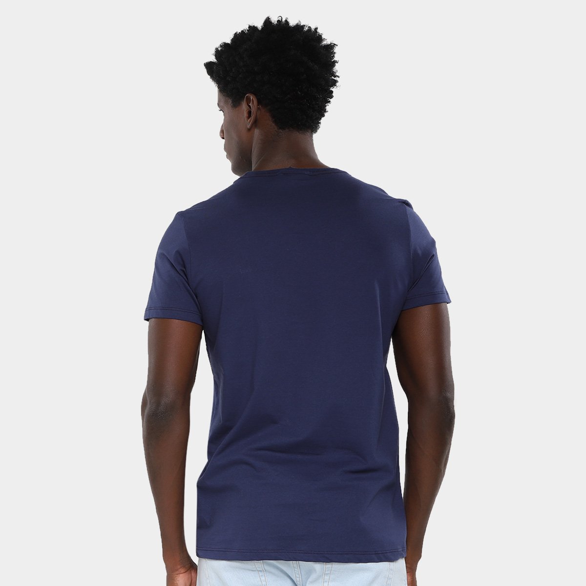 Miniatura Camiseta Colcci Casual Masculina Azul Escuro - G