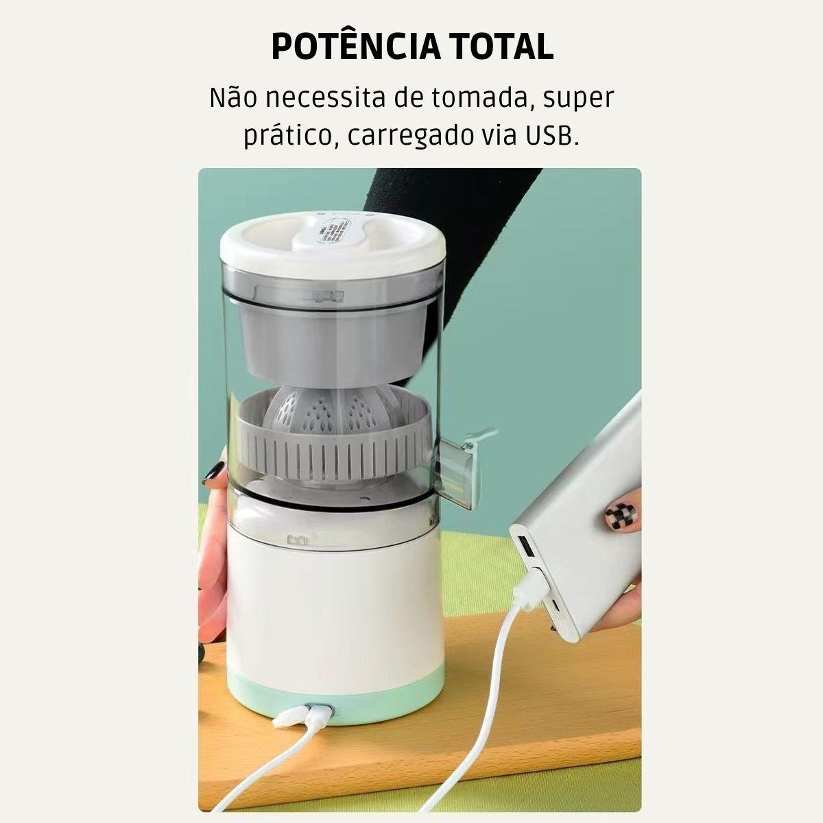 Espremedor Laranja Frutas Sem Fio Elétrico Portátil Bivolt