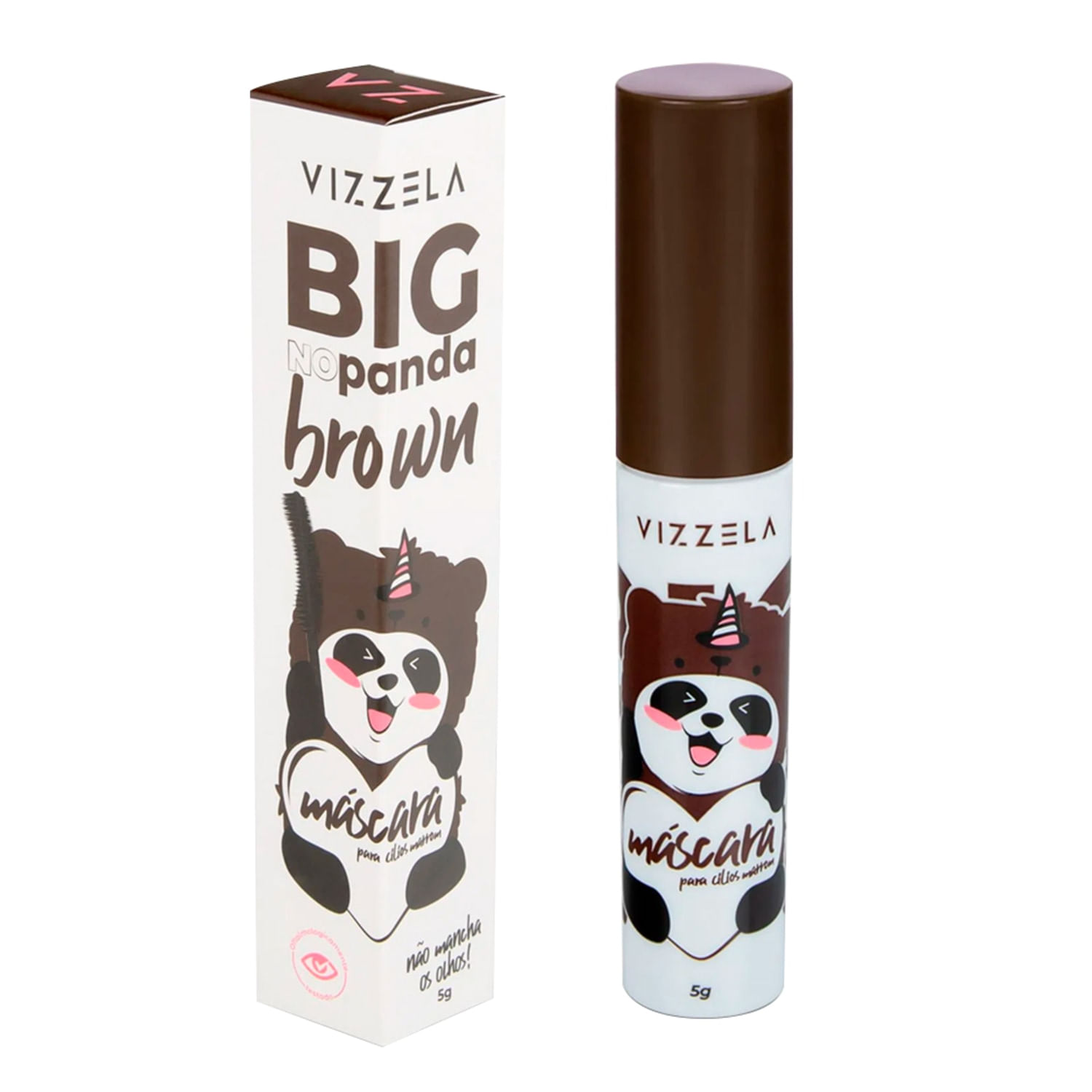 Miniatura Vizzela Cosméticos Big No Panda Brown - Máscara para Cílios 5g