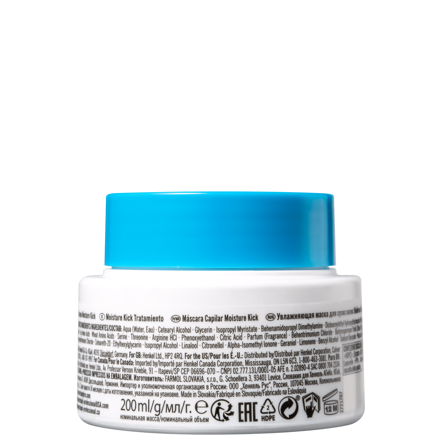 Schwarzkopf Professional BC Bonacure Clean Performance Moisture Kick - Máscara Capilar 200ml