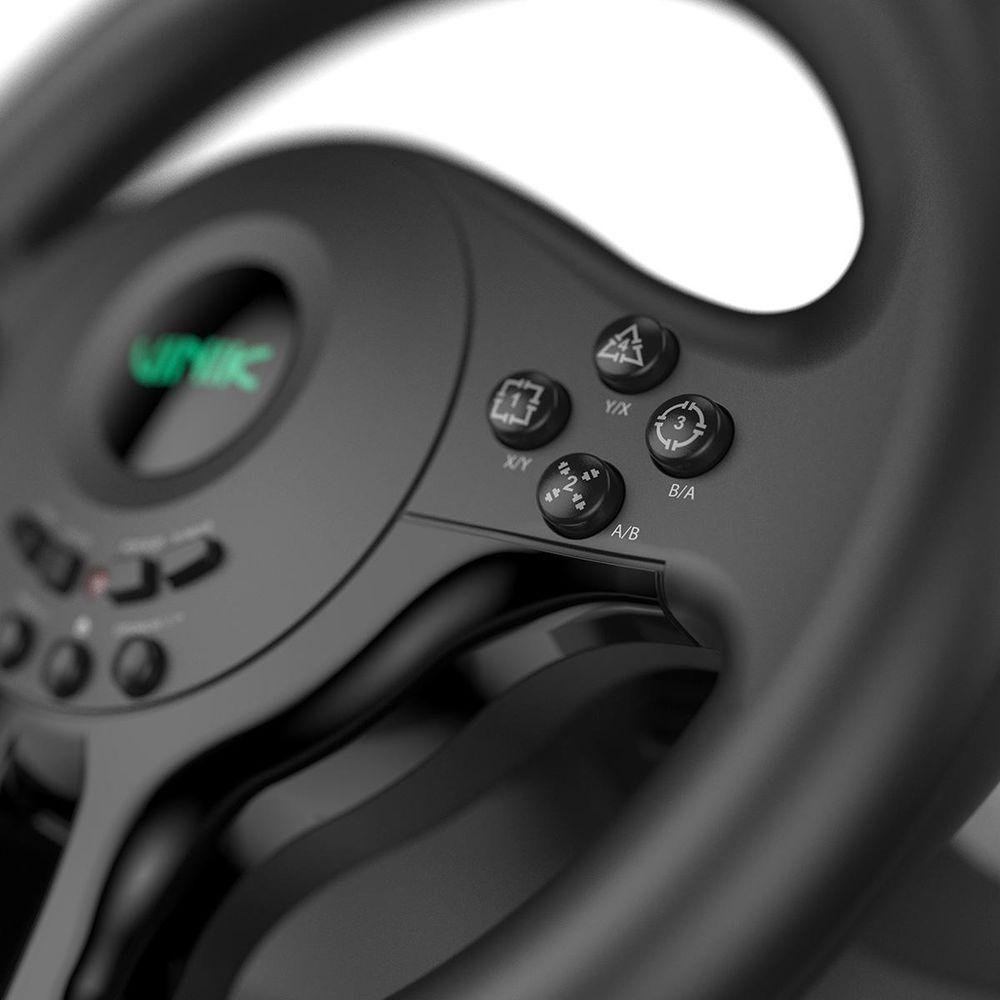 Volante Gamer Com Pedal Gw180 Vinik Para Pc - Ps4 - Xbox -