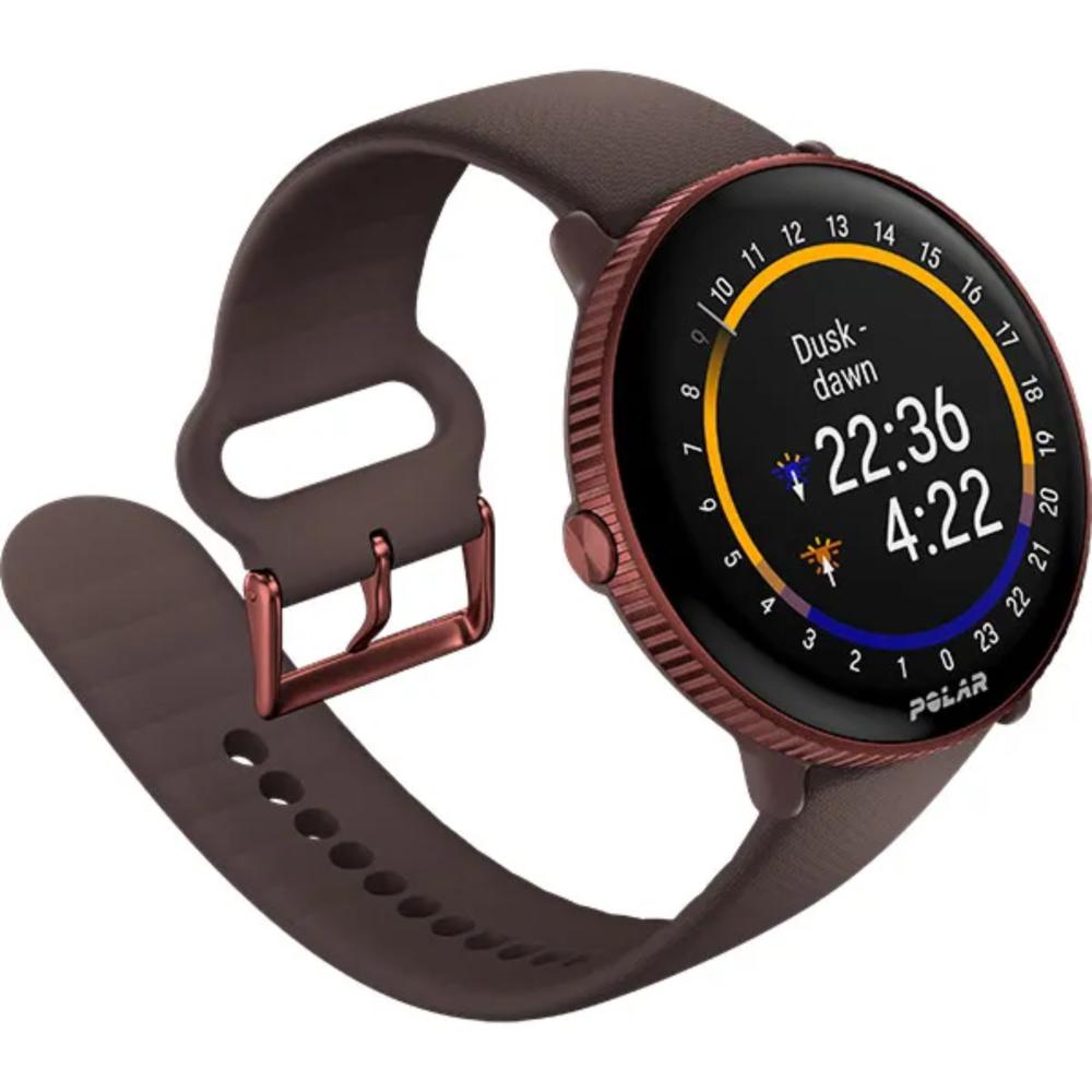 Miniatura Relógio GPS Monitor Cardíaco Polar Ignite 3 Copper Brown
