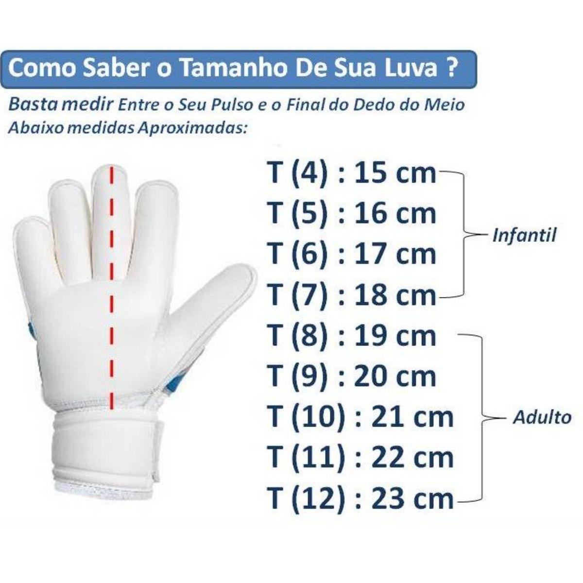 Miniatura Luva Goleiro Campo Penalty Delta Rollfinger - Azul - 8
