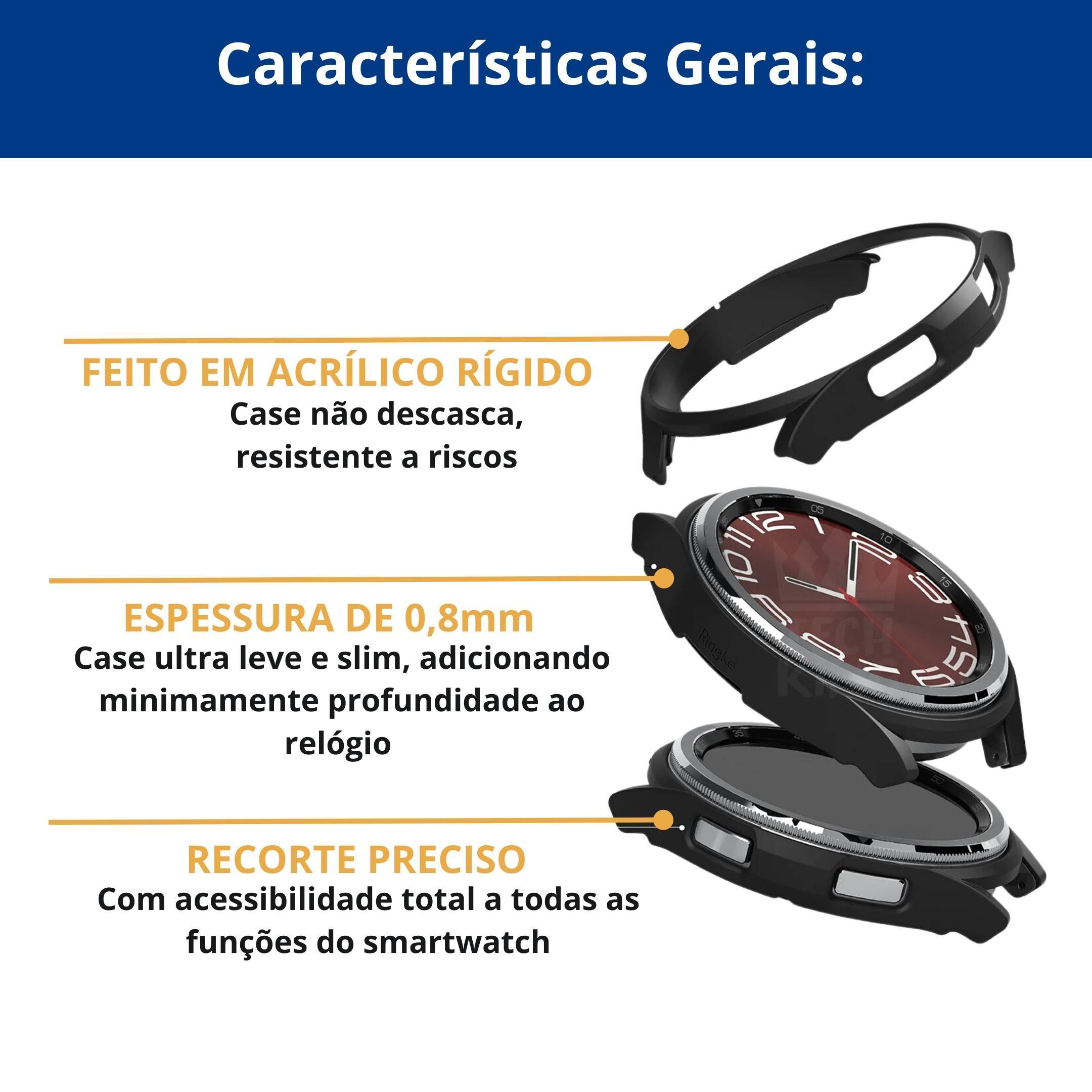 Miniatura Capa Acrílica Encaixe Perfeito Para Watch6 Classic 47Mm R965