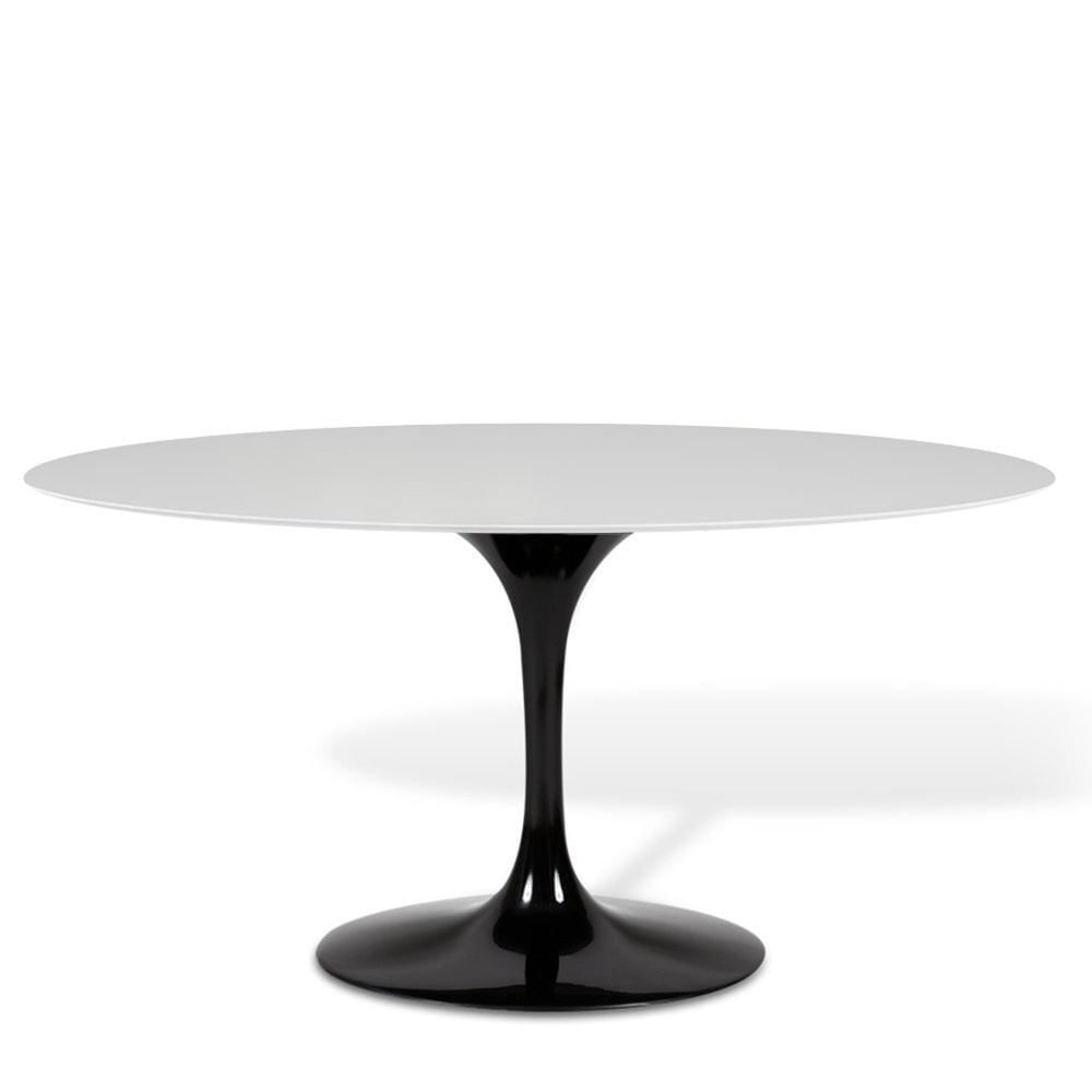 Miniatura Mesa Saarinen Tulipa Oval 120cm X 80cm Branco