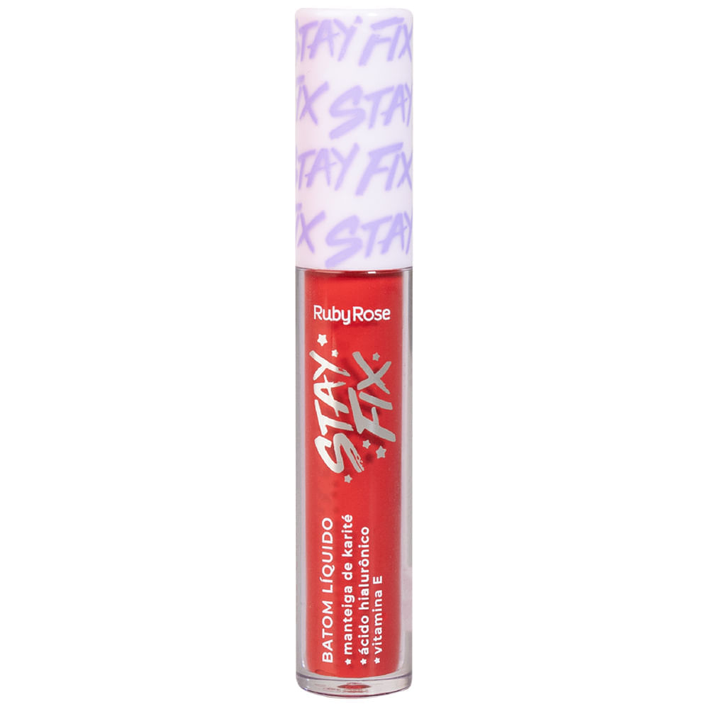 Miniatura Batom Líquido Ruby Rose Stay Fix CS30 BELLATRIX