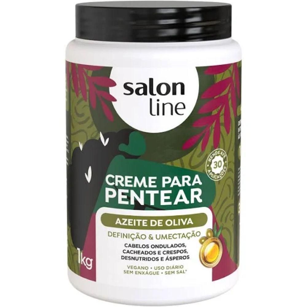 Miniatura Salon Line Creme Para Pentear Azeite De Oliva 1Kg