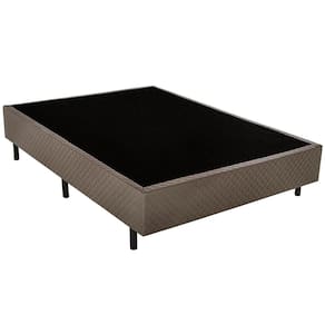 Miniatura Cama Box de Casal Biflex Ilhéus com Molas Ensacadas e Euro Pillow 63x138x188cm - Marrom/Bege Estampado