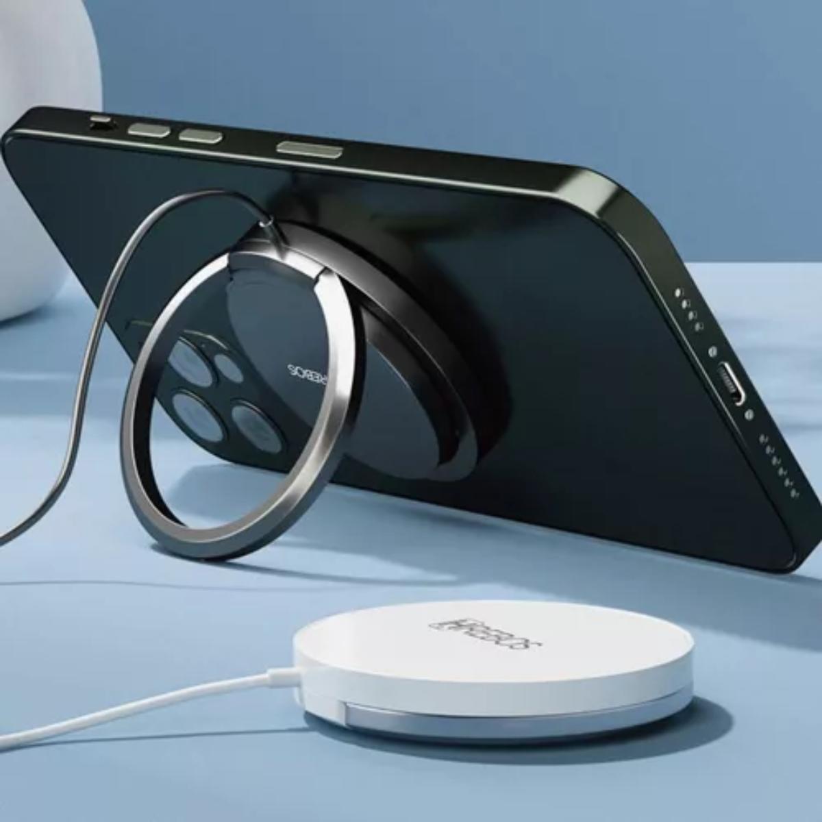 Miniatura Carregador Por Indução 18W Hrebos Turbo Com Magsafe Indutor