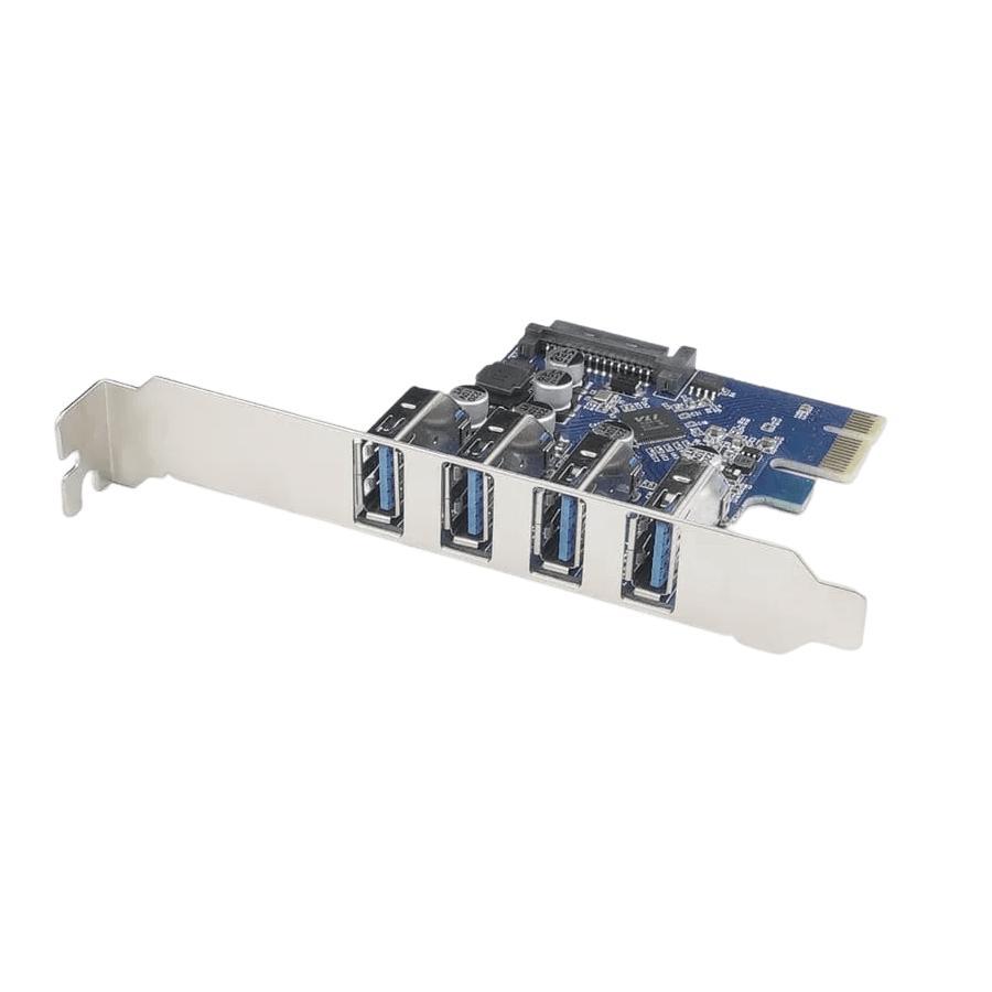 Miniatura Placa Expansão Pci-Express 4X Portas Usb 3.0 Transferência