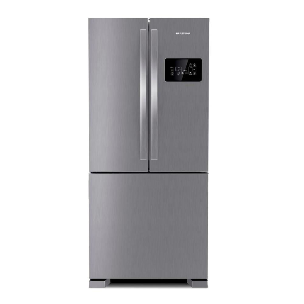 Miniatura Geladeira Brastemp 554 Litros Frost Free Side Inverse 3 Portas Inox Bro85ak 220V