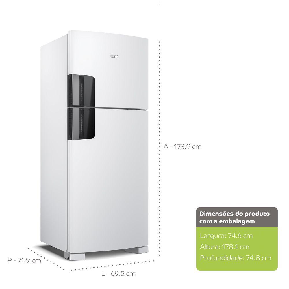 Miniatura Refrigerador Consul Frost Free Duplex com Espaço Flex 410 Litros Branco 220V CRM50HB 220v