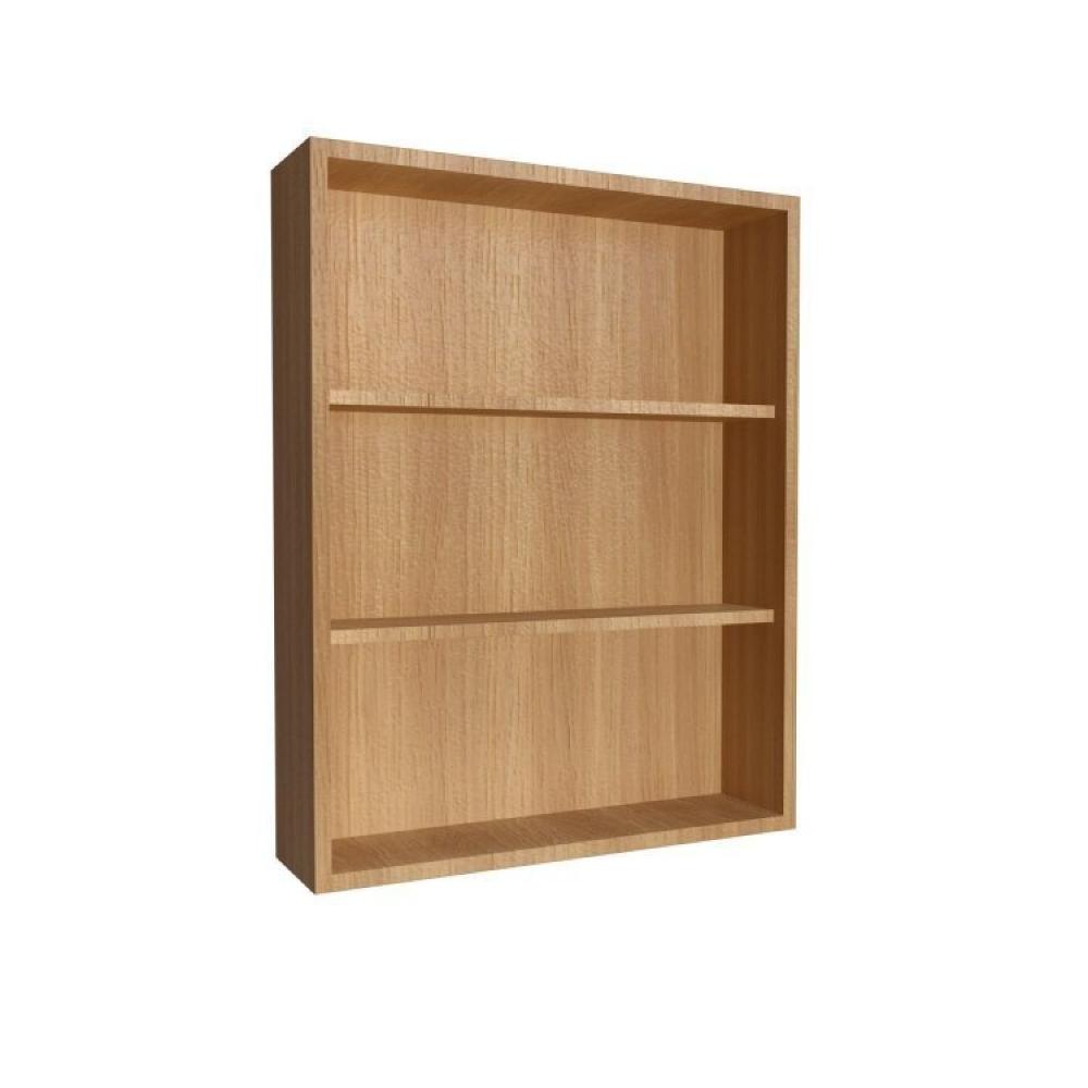 Gabinete de Banheiro 60cm Julia com Balcão 1 Porta Correr e Espelheira sem Cuba Mel/Arenas