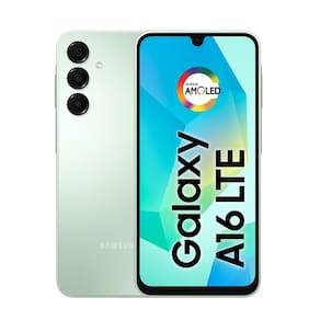 Miniatura Smartphone Samsung Galaxy A16 Verde Claro, 256GB, 8GB RAM, Câmera de até 50MP, Tela 6.7", NFC, IP54, Bateria 5000 mAh e Processador Helio G99