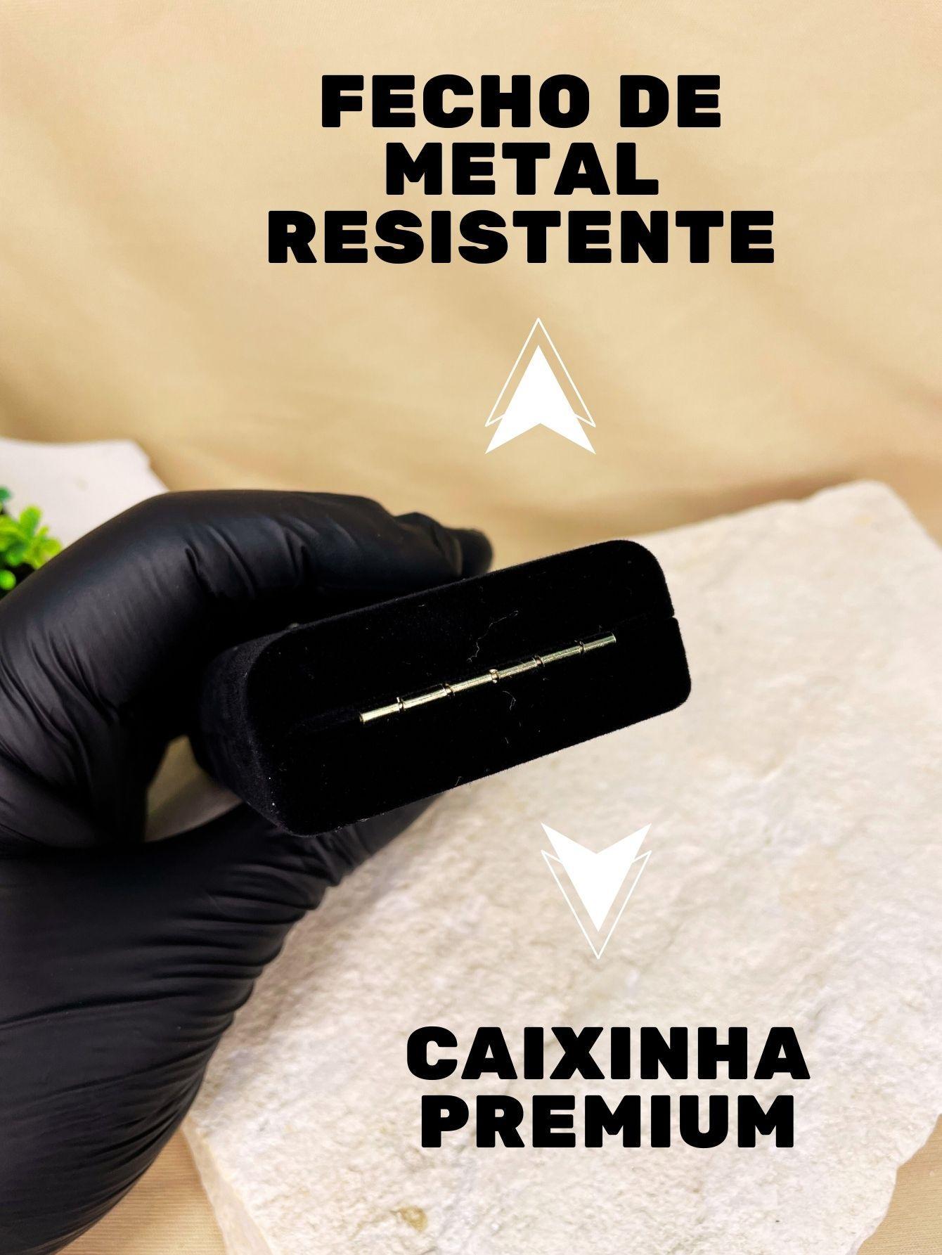 Miniatura Caixinha Estojo Veludo Preto 11Cmx60Cm Jóias Colar Brinco