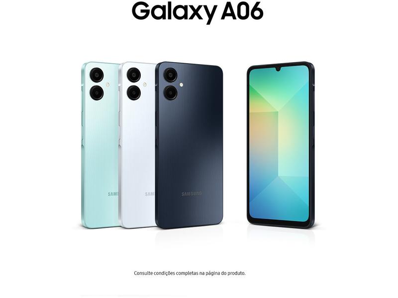 Miniatura Smartphone Samsung Galaxy A06 128GB 4GB RAM Verde Claro 6,7" Câm. Dupla + Selfie 8MP