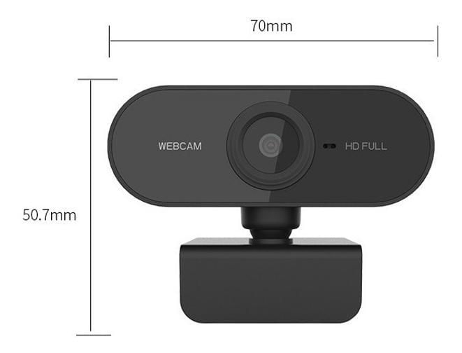 Miniatura Webcam 1080P Full Hd Câmera Computador Microfone P/