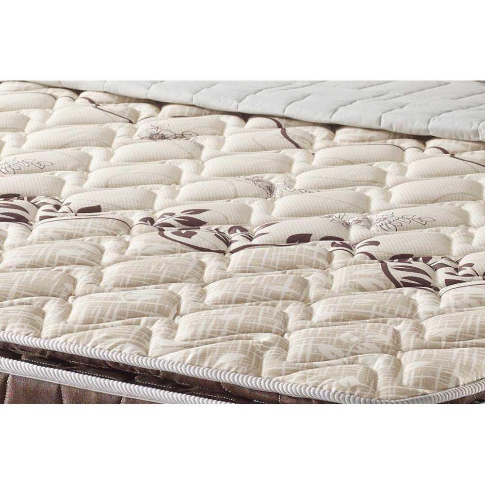 Miniatura Cama Box Baú Queen: Colchão Espuma Anjos D26 / Ag65 Magnum Double Face + Base Brown(158X198)