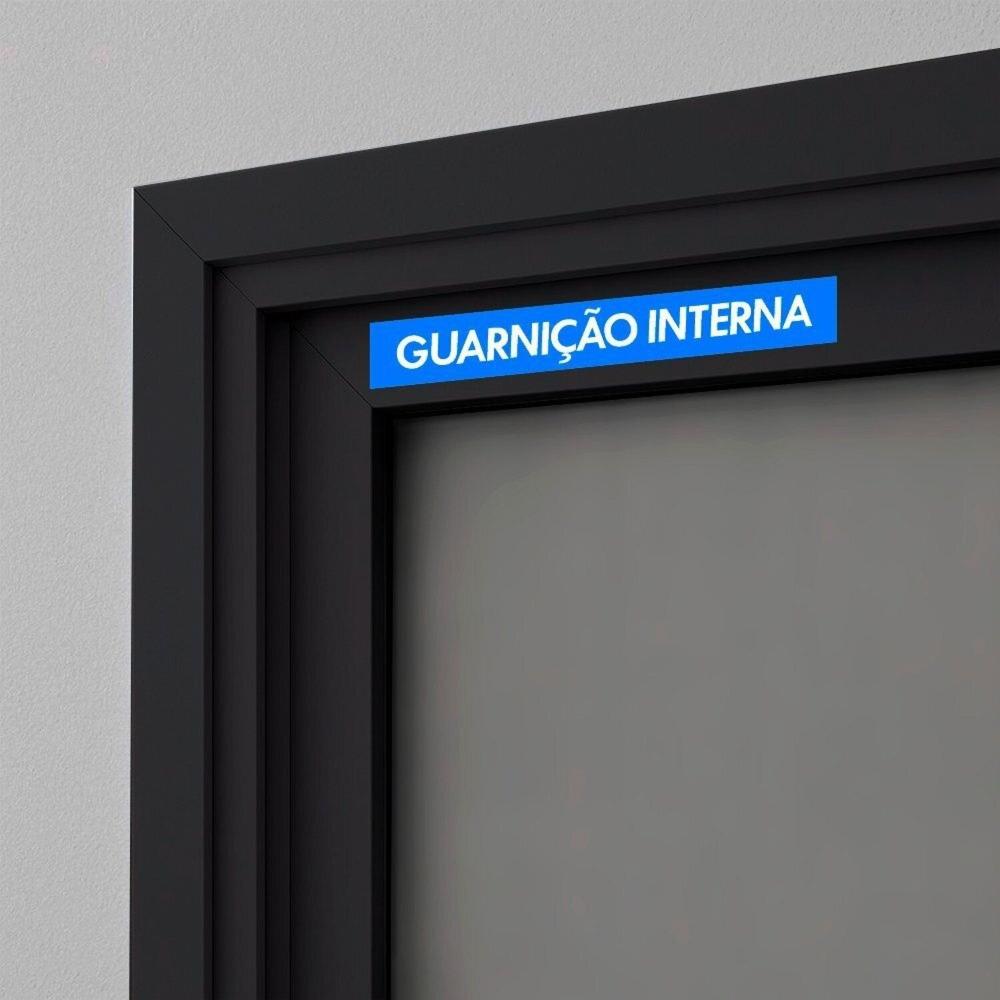 Miniatura Janela Maxim-Ar 1 Módulo Vidro Segurança 6cm 80cm x 60cm Fábrica do Alumínio Preto