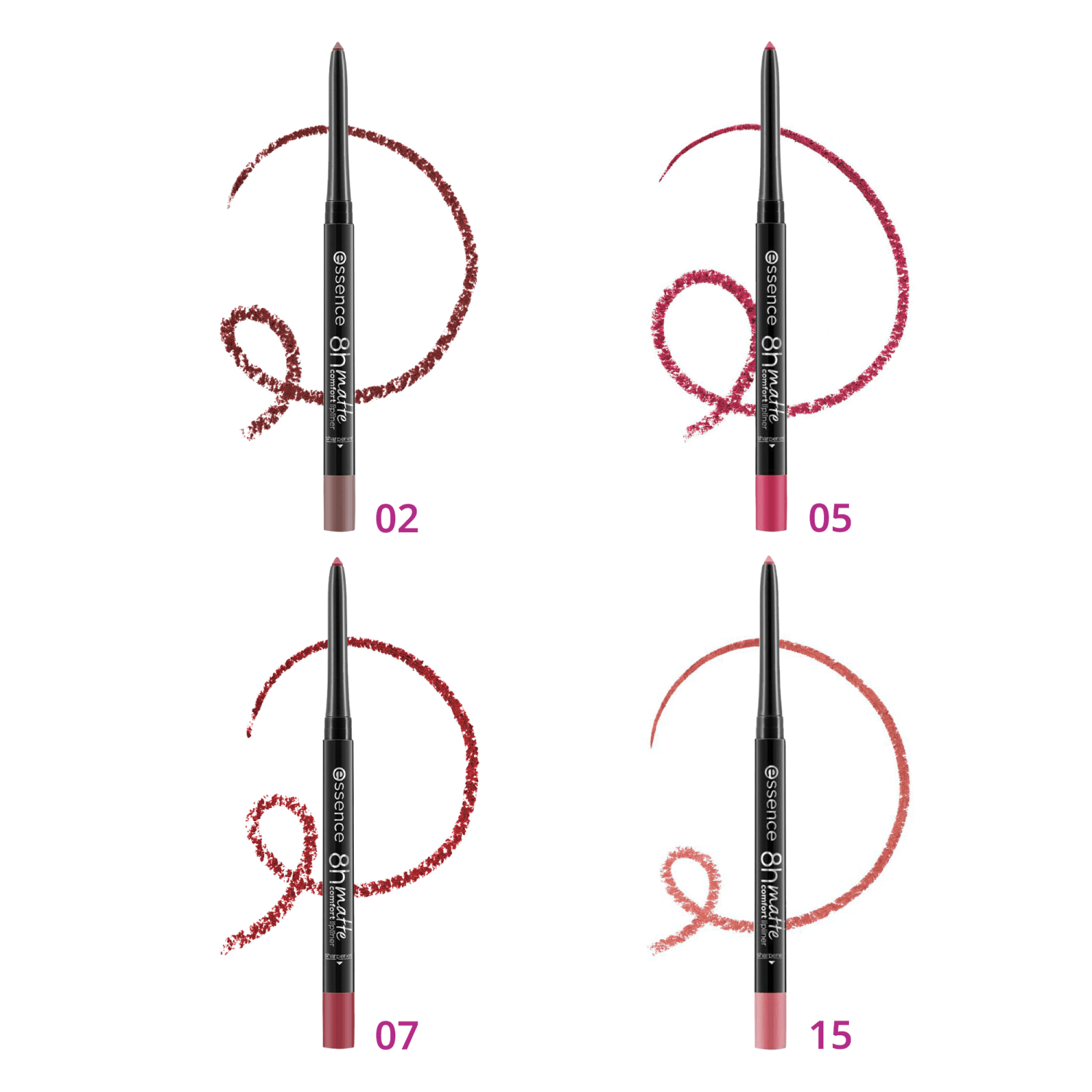 Essence 8h Matte Comfort 15 Vintage Rose - Lápis labial 0,3g