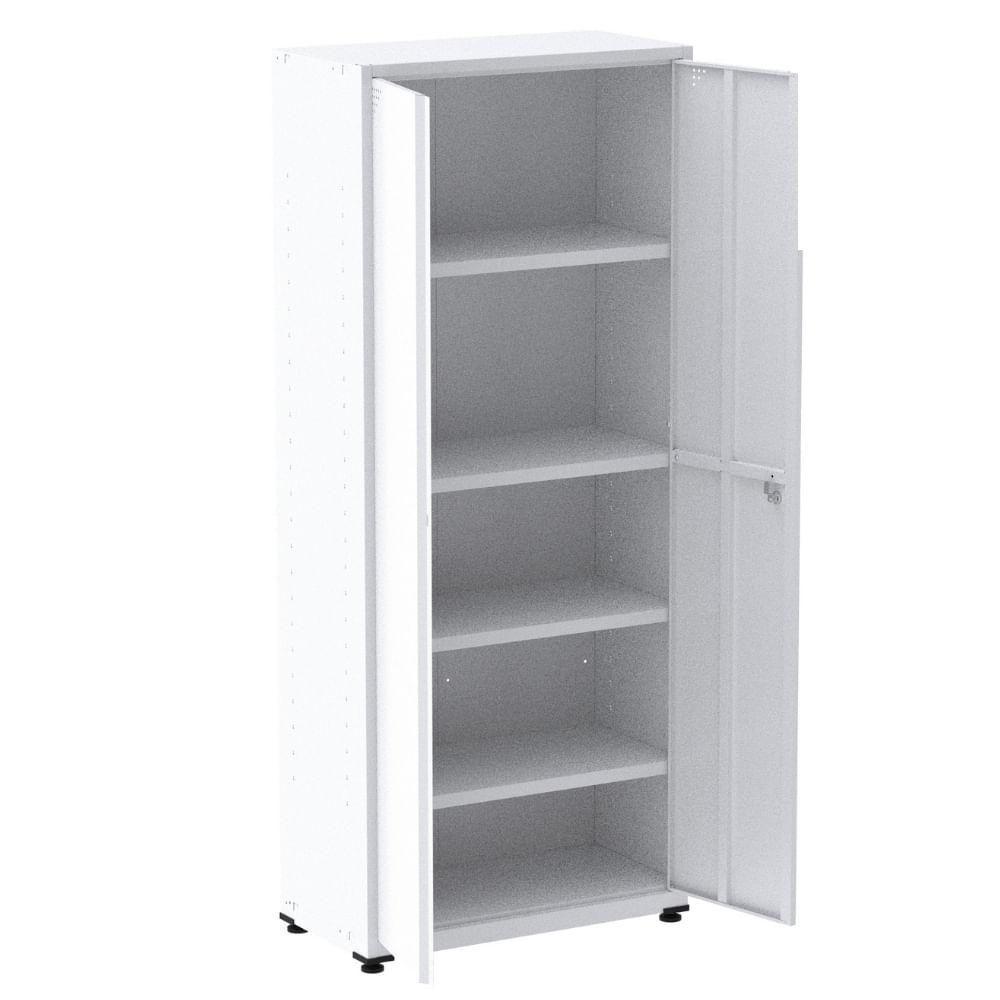 Armário Alto 2 Portas Pandin 90 Cm (largura) Inmetro Estrutura E Portas Aço Branco C- Chave