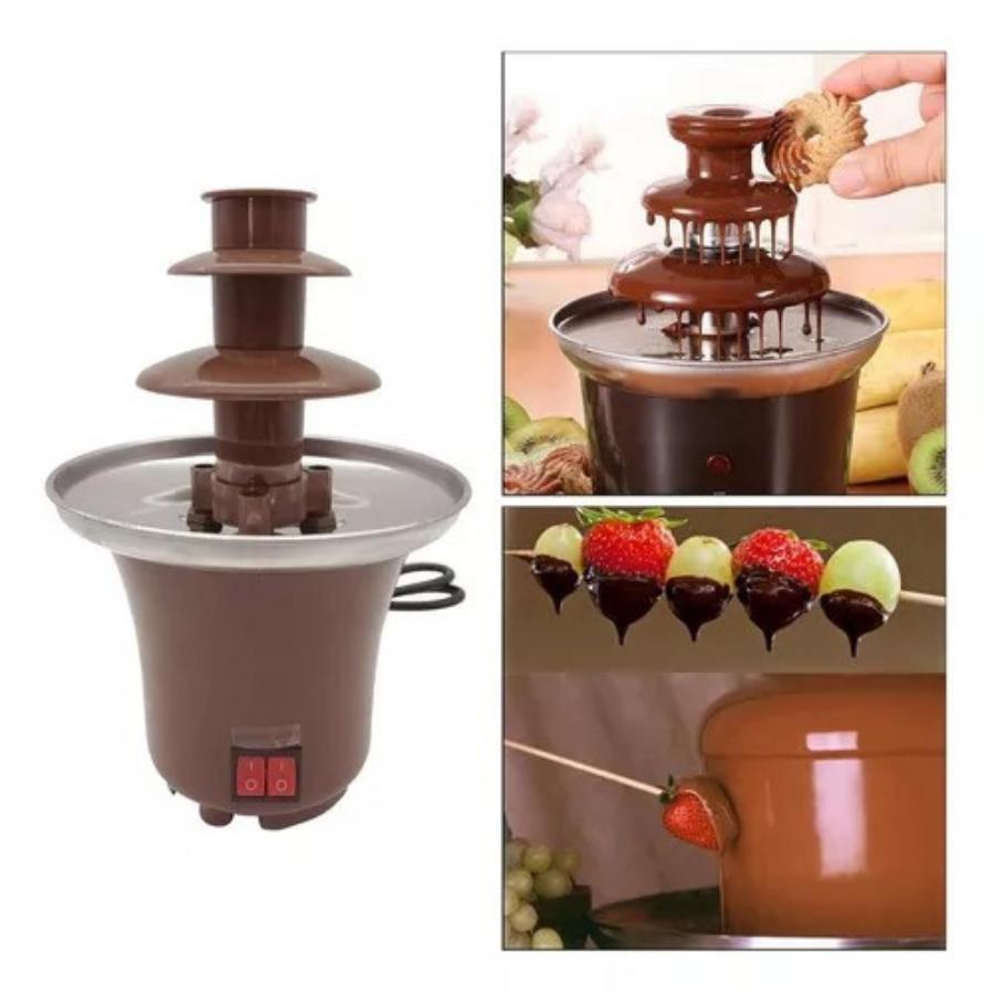 Miniatura Mini Cascata Fonte Chocolate Fondue Elétrica 110V: Momentos