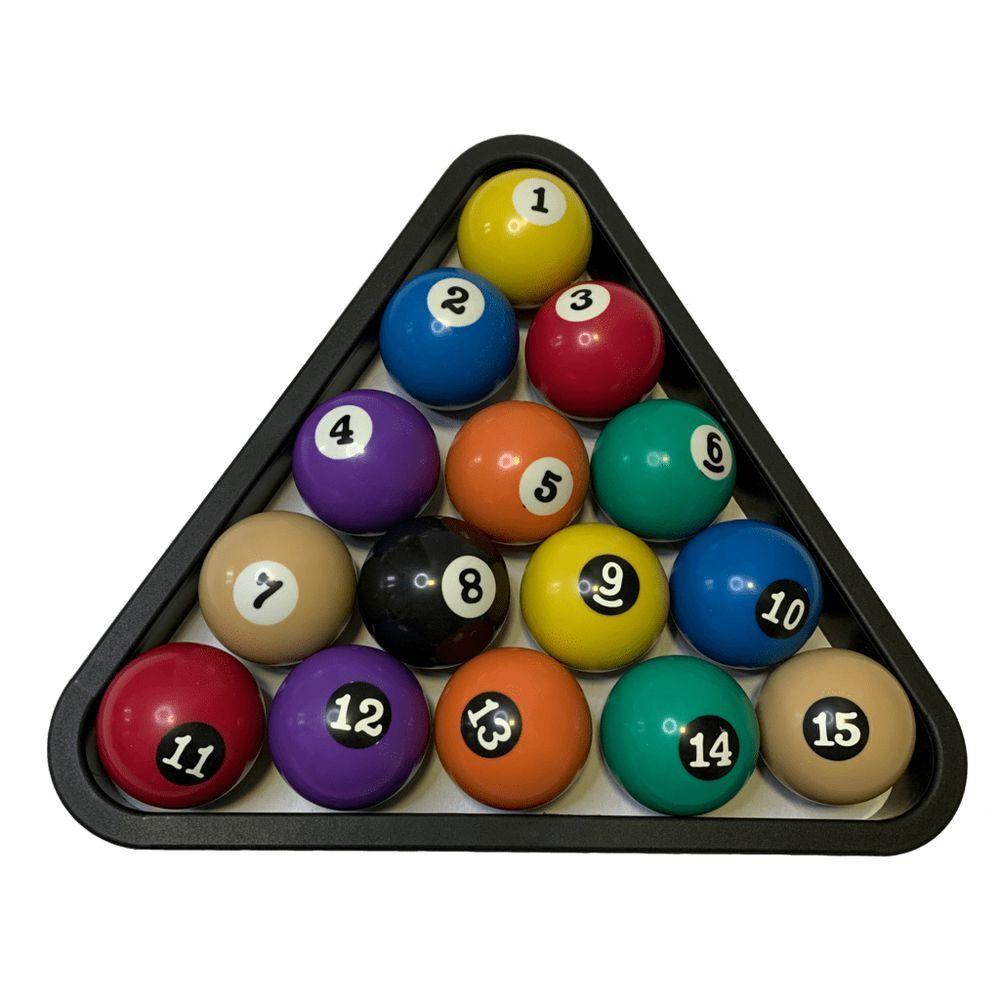 Miniatura Triangulo Plástico Para Bolas De Sinuca Até 54 Mm