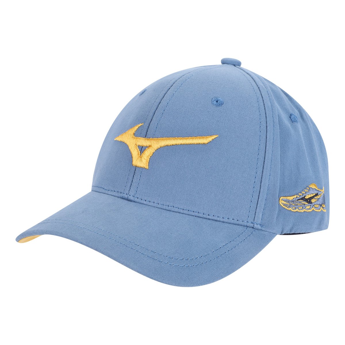 Miniatura Boné Aba Curva Mizuno Prime Strapback Azul+amarelo